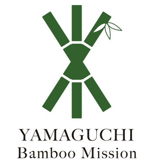 YBMのロゴ。戦国武将・毛利元就の三本の矢になぞらえ、行政・地域・民間の結束を表現