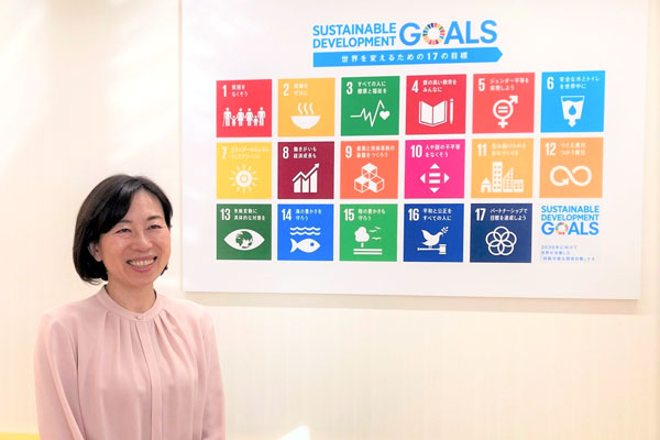「SDGsは経営理念そのもの」と話すアイペック社長の東出悦子氏