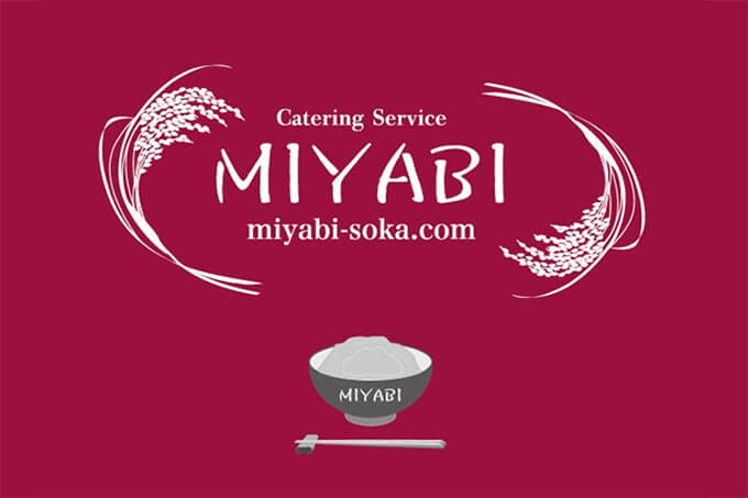 ケータリングサービス「MIYABI」のロゴ