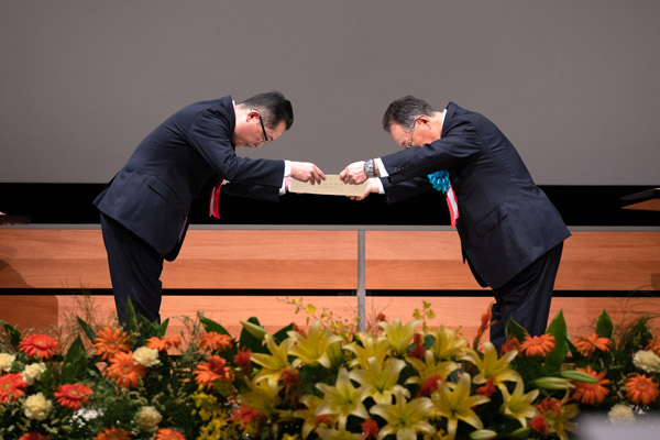 TQM奨励賞の受賞式