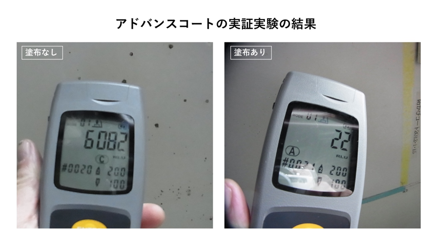アドバンスコートの実証実験の結果